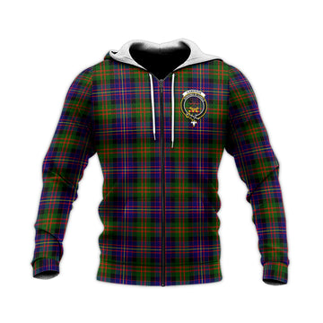 Cameron of Erracht Modern Tartan Knitted Hoodie with Family Crest