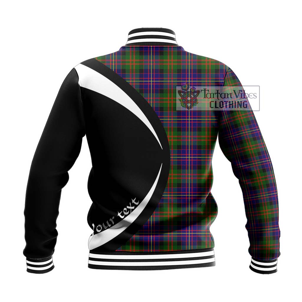 Cameron of Erracht Modern Tartan Baseball Jacket with Family Crest Circle Style - Tartan Vibes Clothing