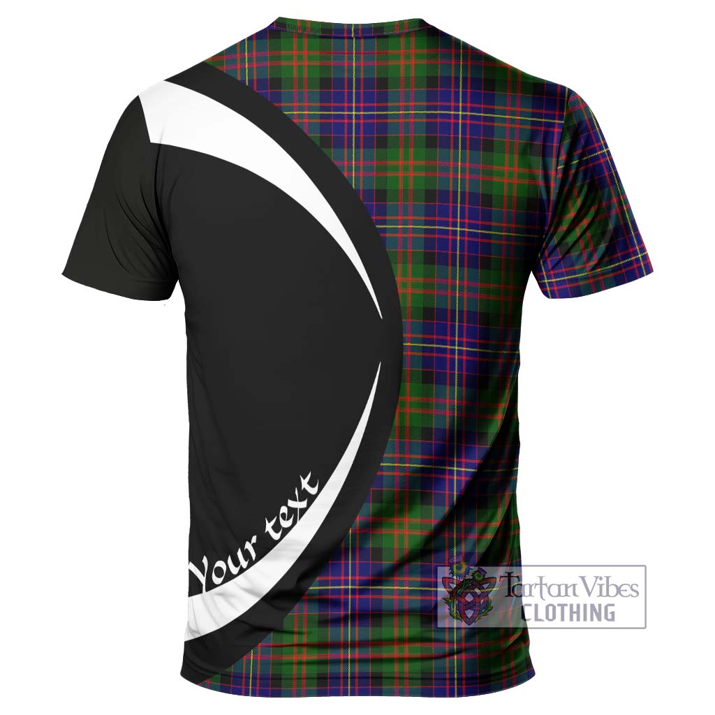 Tartan Vibes Clothing Cameron of Erracht Modern Tartan T-Shirt with Family Crest Circle Style