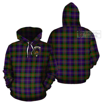 Cameron of Erracht Modern Tartan Cotton Hoodie with Family Crest