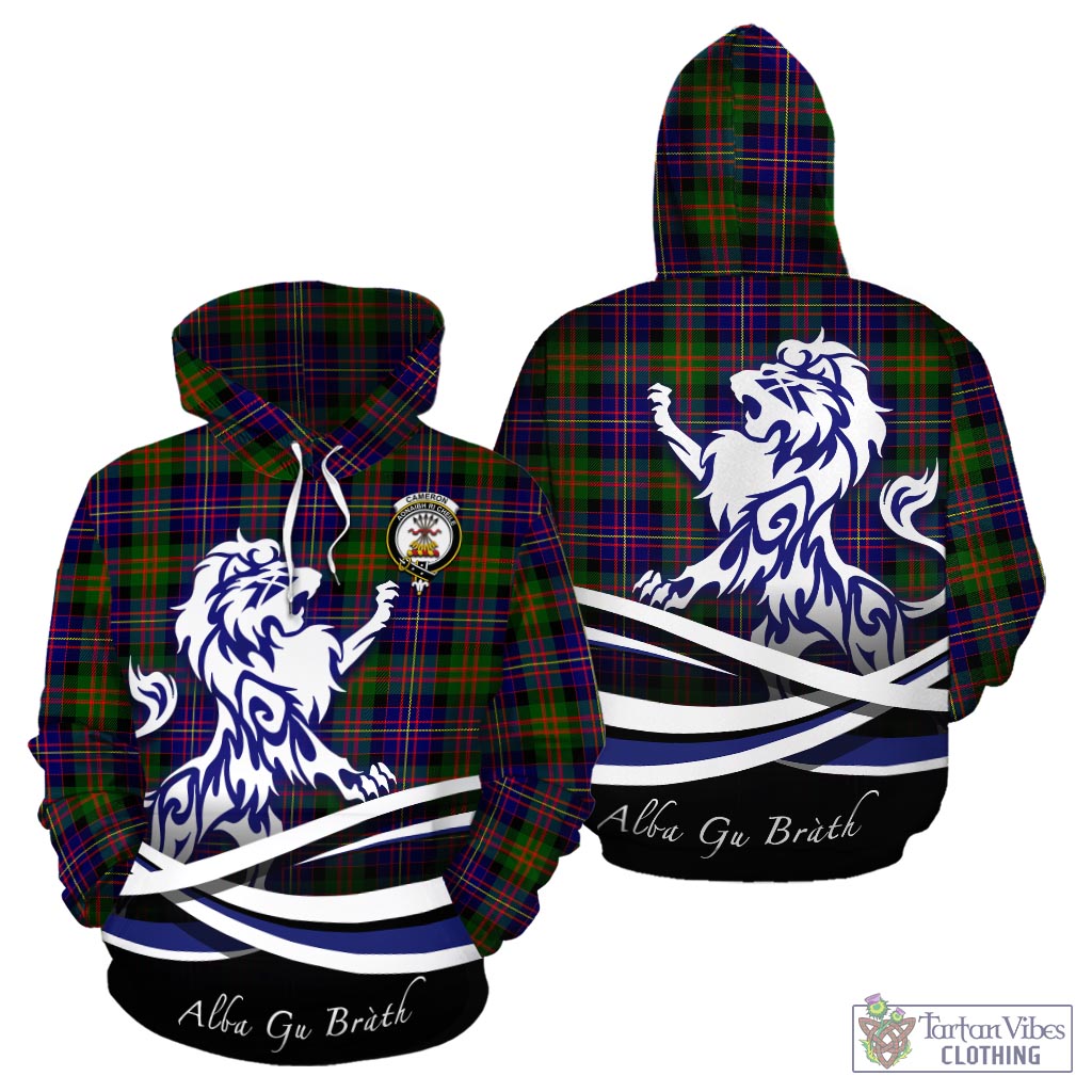 cameron-of-erracht-modern-tartan-hoodie-with-alba-gu-brath-regal-lion-emblem