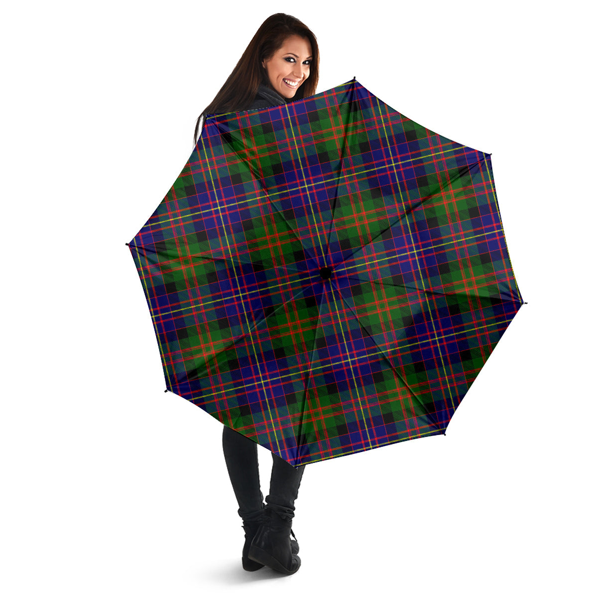 Cameron of Erracht Modern Tartan Umbrella - Tartanvibesclothing