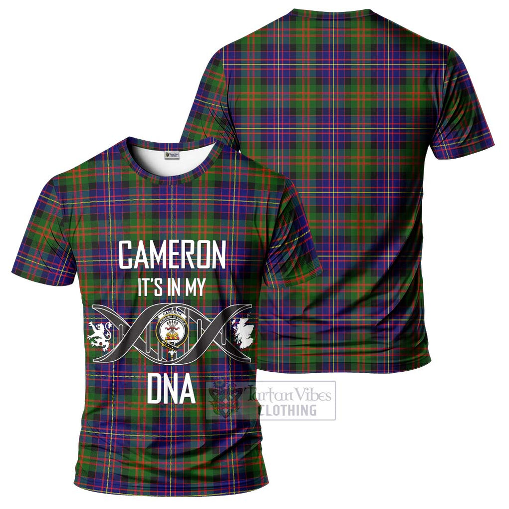 Cameron of Erracht Modern Tartan T-Shirt with Family Crest DNA In Me Style - Tartan Vibes Clothing