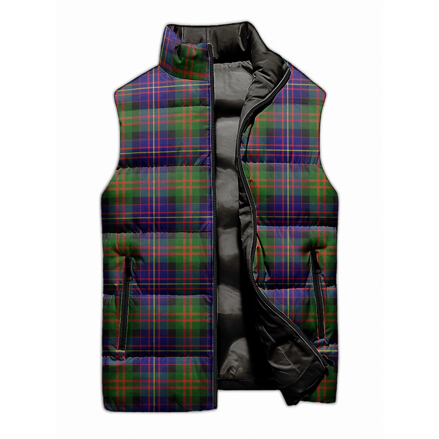 Cameron of Erracht Modern Tartan Sleeveless Puffer Jacket - Tartanvibesclothing