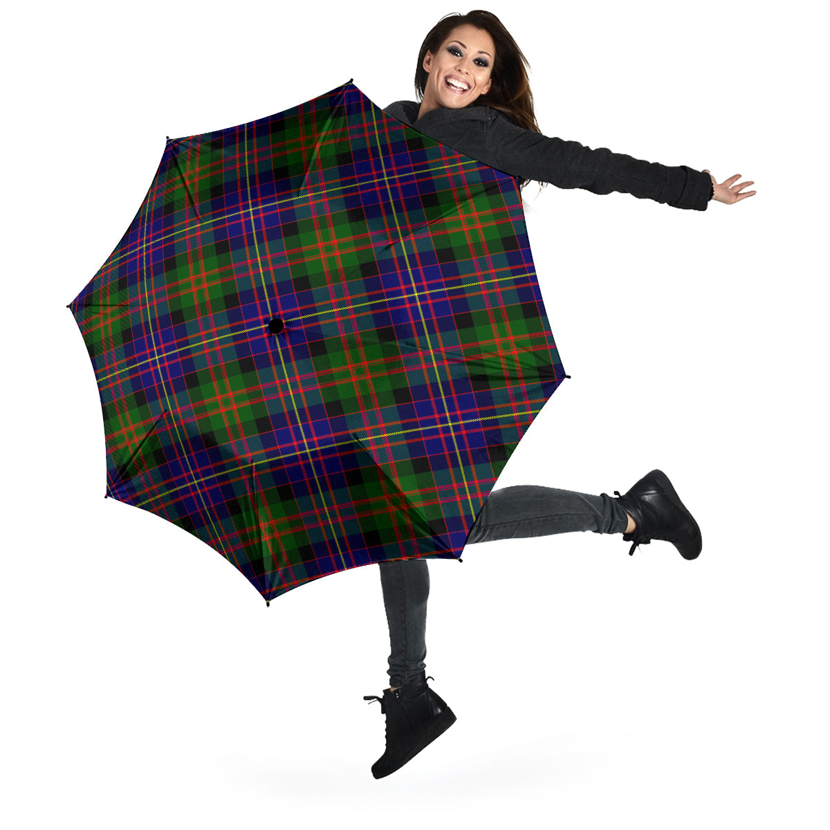 Cameron of Erracht Modern Tartan Umbrella - Tartanvibesclothing