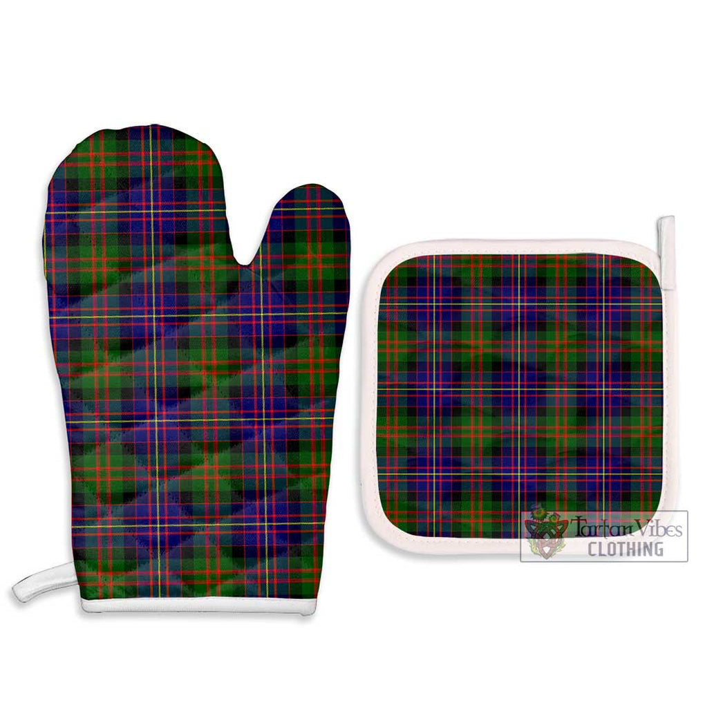 Cameron of Erracht Modern Tartan Combo Oven Mitt & Pot-Holder Combo 1 Oven Mitt & 2 Pot-Holder White - Tartan Vibes Clothing