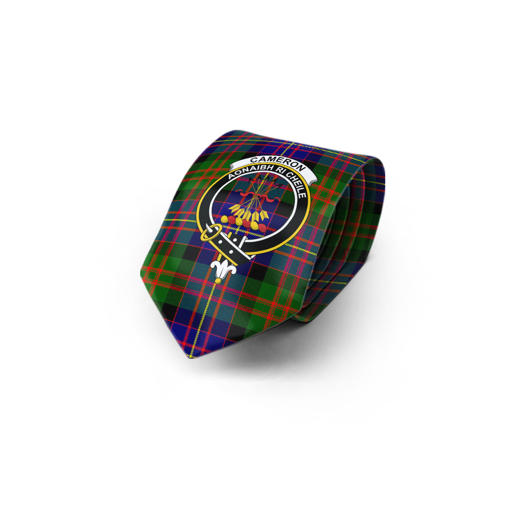 Cameron of Erracht Modern Tartan Classic Necktie with Family Crest - Tartan Vibes Clothing