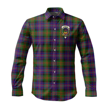 Cameron of Erracht Modern Tartan Long Sleeve Button Up Shirt with Family Crest