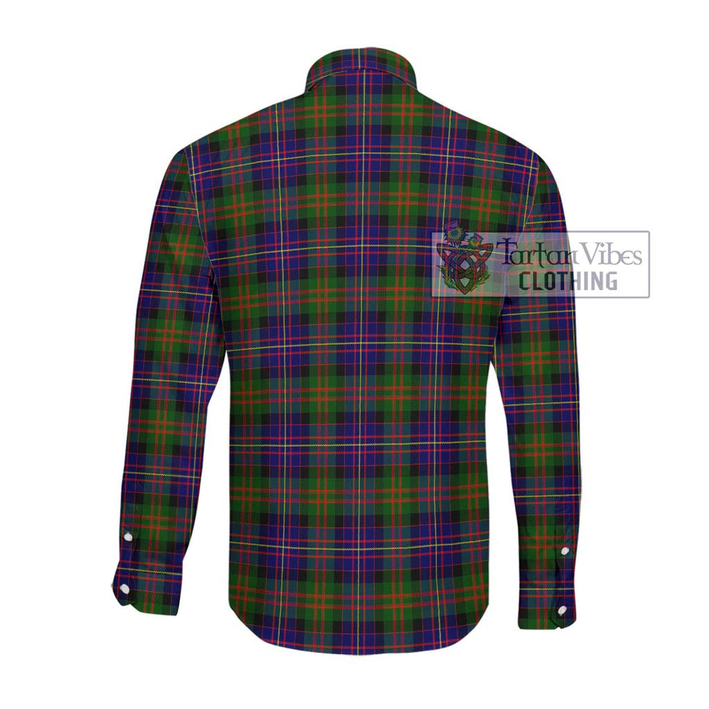 Cameron of Erracht Modern Tartan Long Sleeve Button Shirt with Family Crest DNA In Me Style - Tartanvibesclothing Shop