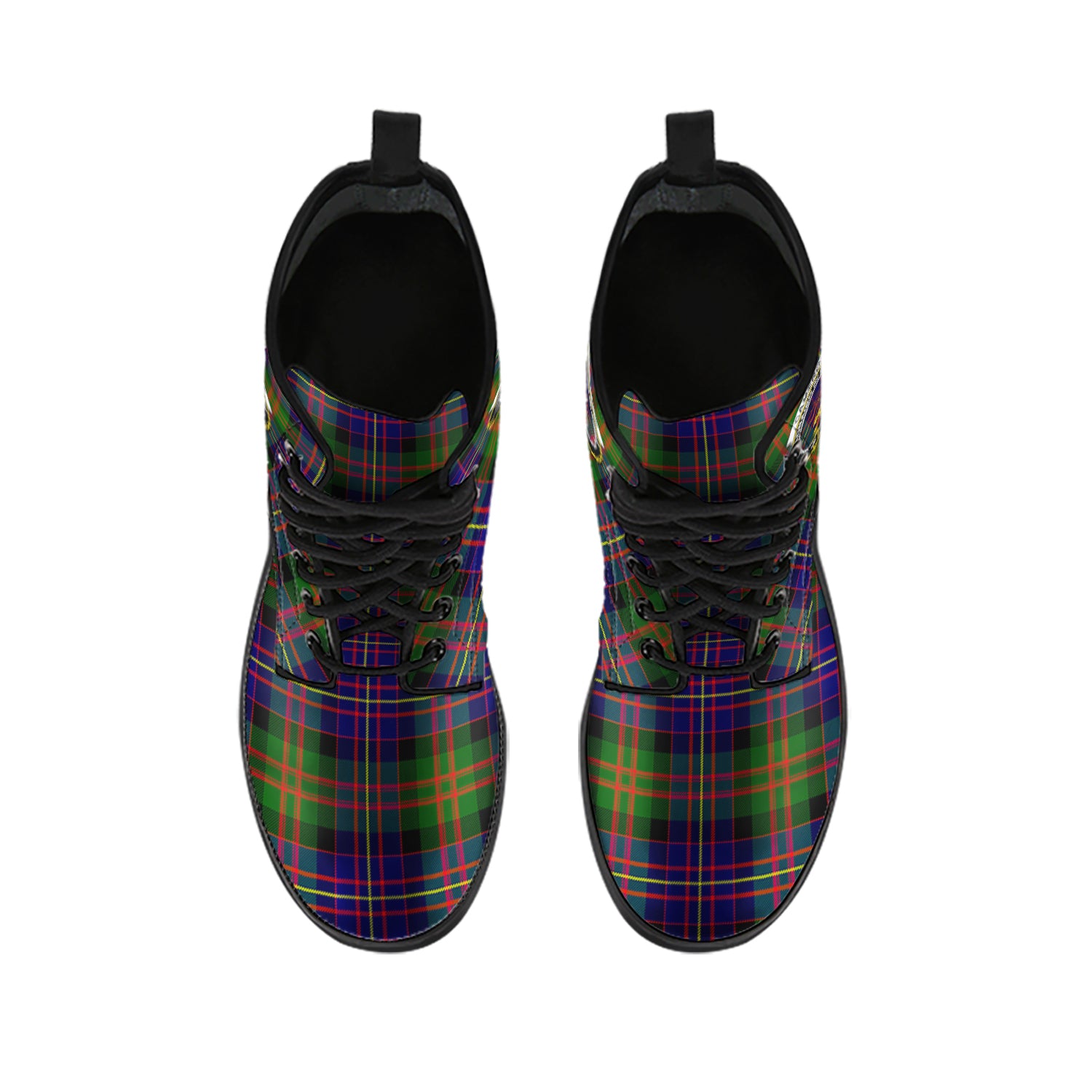 cameron-of-erracht-modern-tartan-leather-boots-with-family-crest