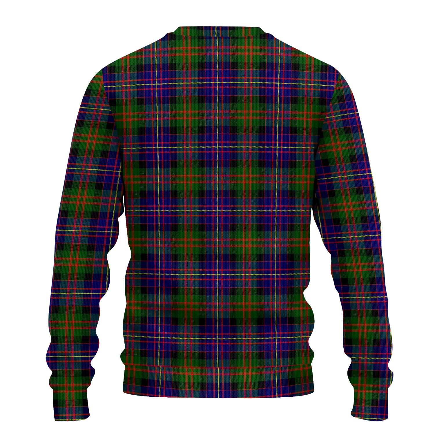 Cameron of Erracht Modern Tartan Knitted Sweater with Family Crest - Tartanvibesclothing