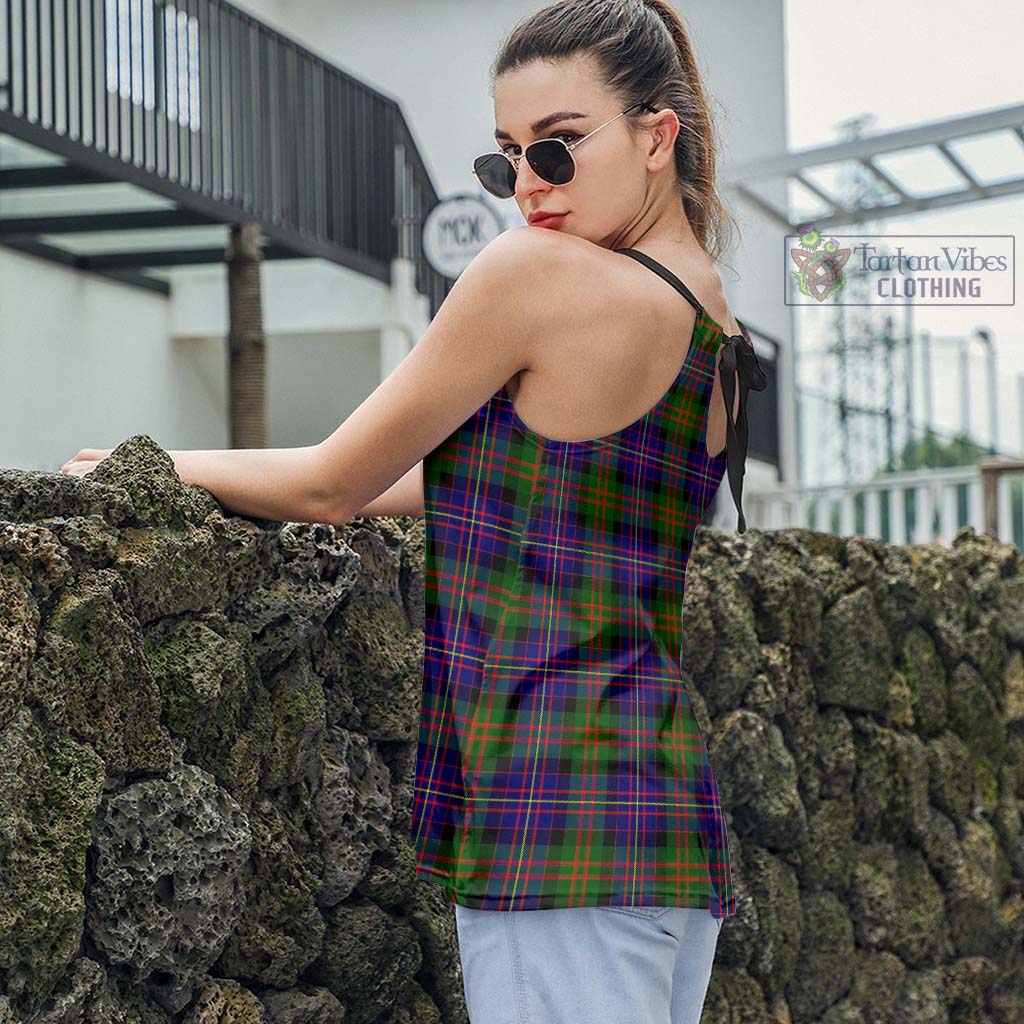 Tartan Vibes Clothing Cameron of Erracht Modern Tartan Loose Halter Neck Camisole