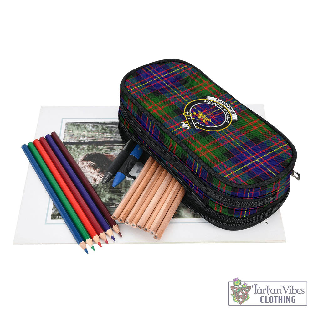 Tartan Vibes Clothing Cameron of Erracht Modern Tartan Pen and Pencil Case with Family Crest