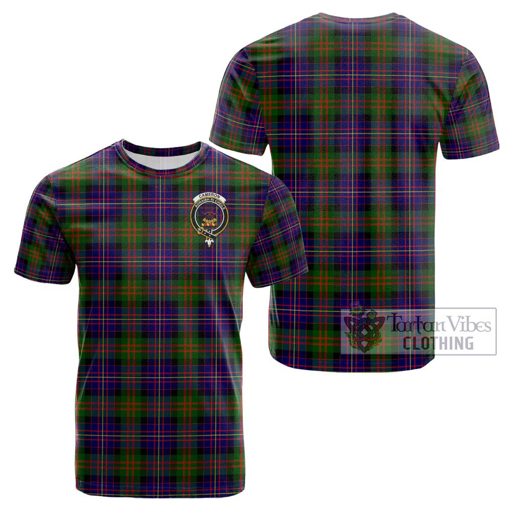 Cameron of Erracht Modern Tartan Cotton T-Shirt with Family Crest Kid's Shirt - Tartanvibesclothing Shop