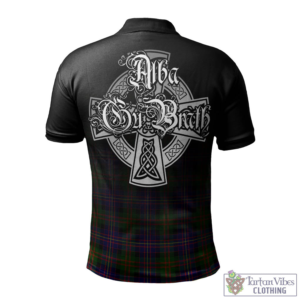 Tartan Vibes Clothing Cameron of Erracht Modern Tartan Polo Shirt Featuring Alba Gu Brath Family Crest Celtic Inspired