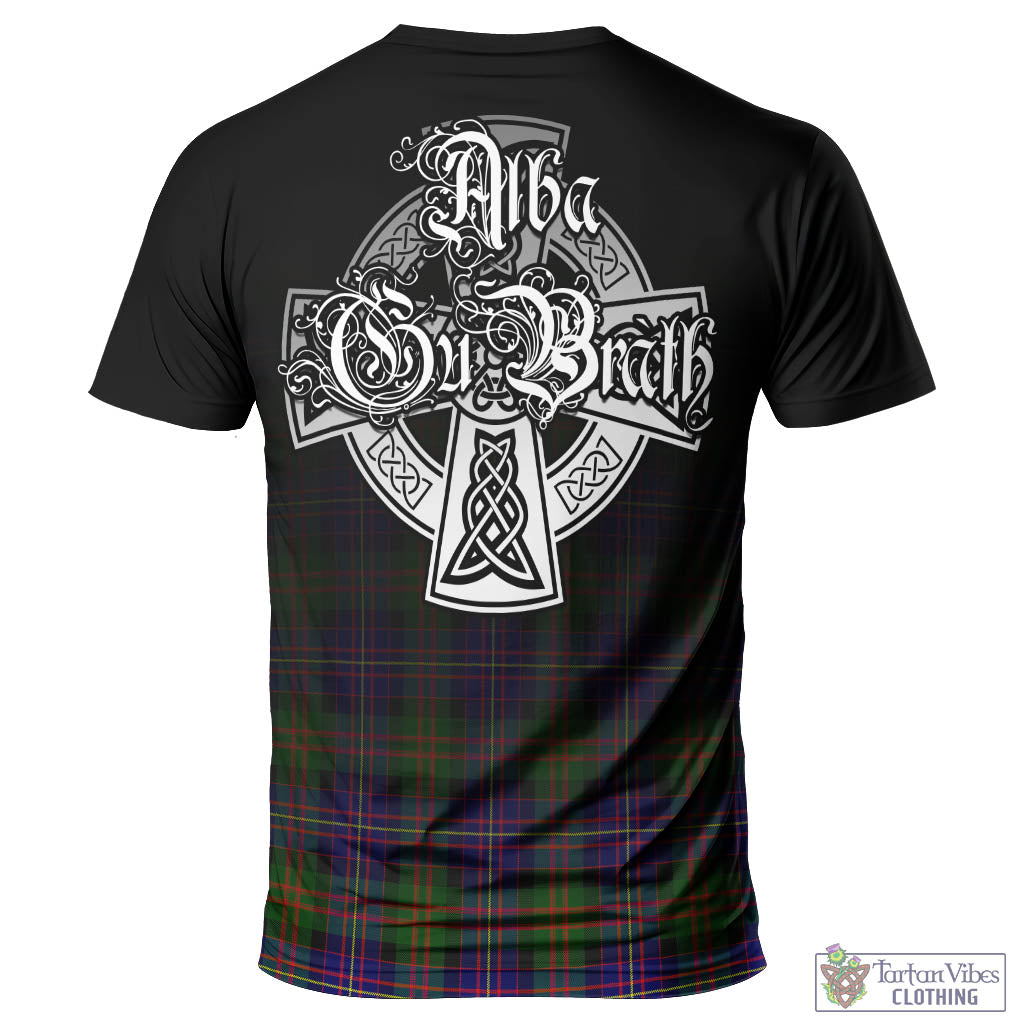 Tartan Vibes Clothing Cameron of Erracht Modern Tartan T-Shirt Featuring Alba Gu Brath Family Crest Celtic Inspired