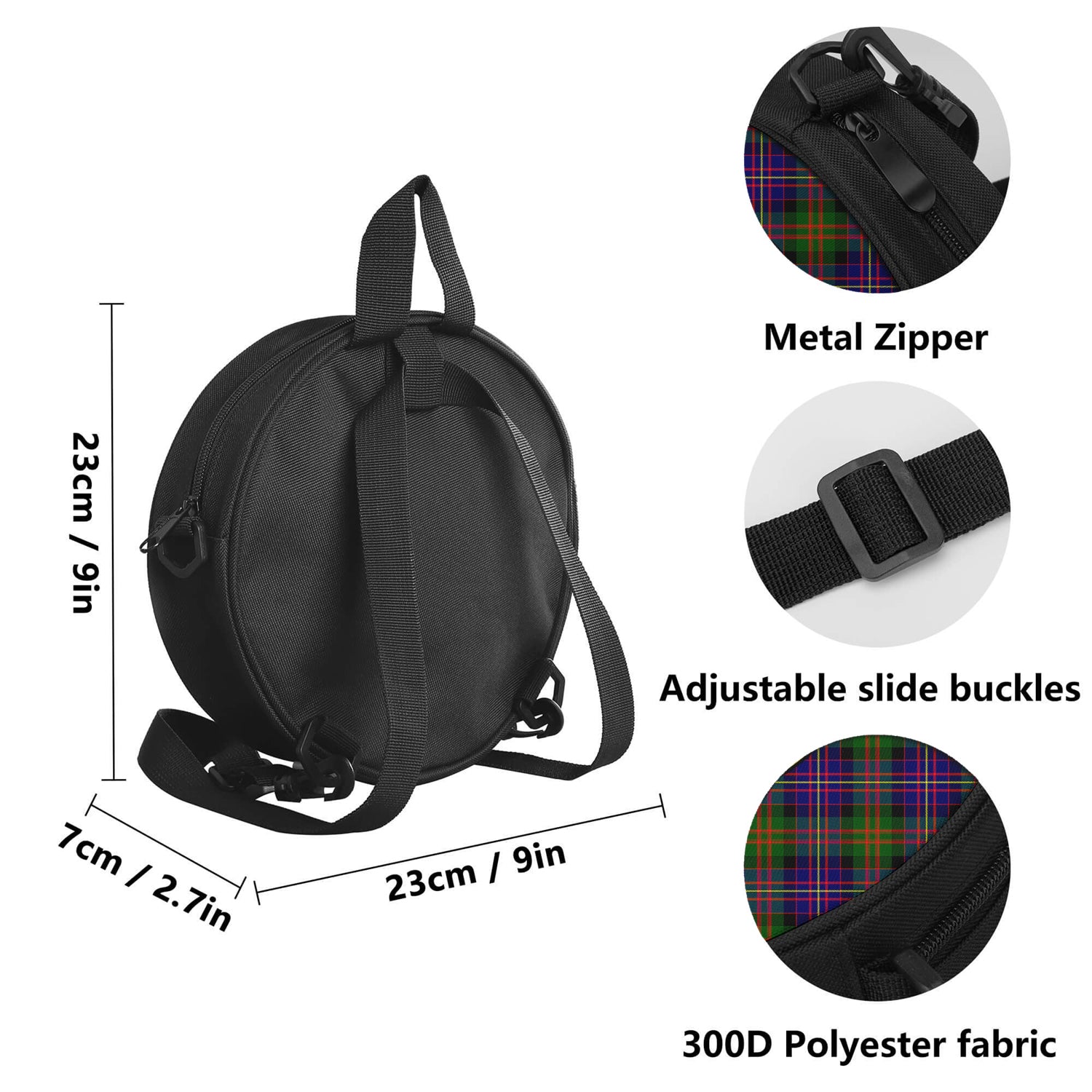 cameron-of-erracht-modern-tartan-round-satchel-bags-with-family-crest