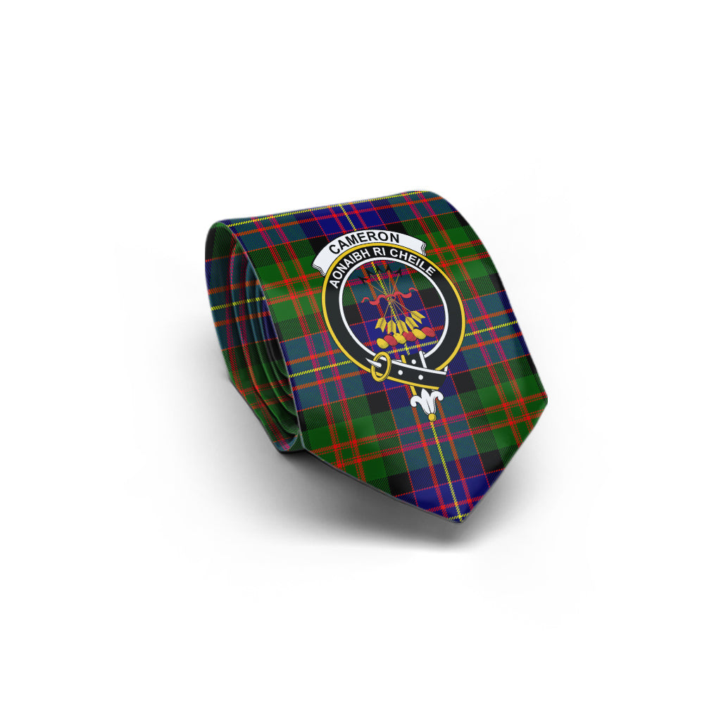 Cameron of Erracht Modern Tartan Classic Necktie with Family Crest - Tartan Vibes Clothing