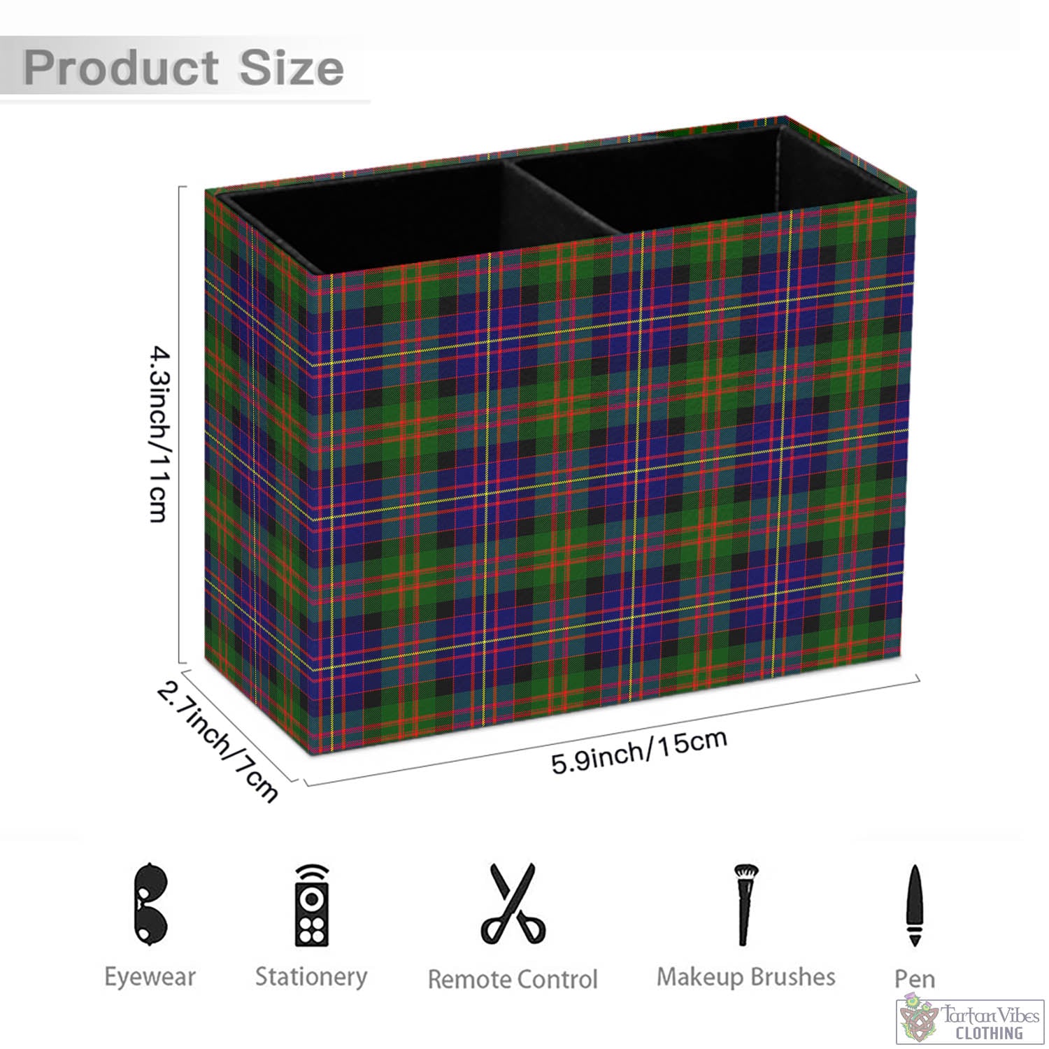 Tartan Vibes Clothing Cameron of Erracht Modern Tartan Pen Holder