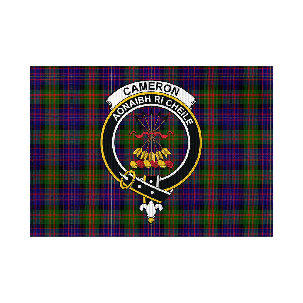 Cameron of Erracht Modern Tartan Flag with Family Crest - Tartan Vibes Clothing