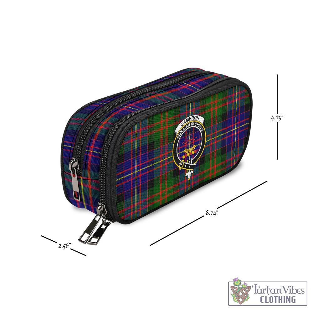 Tartan Vibes Clothing Cameron of Erracht Modern Tartan Pen and Pencil Case with Family Crest