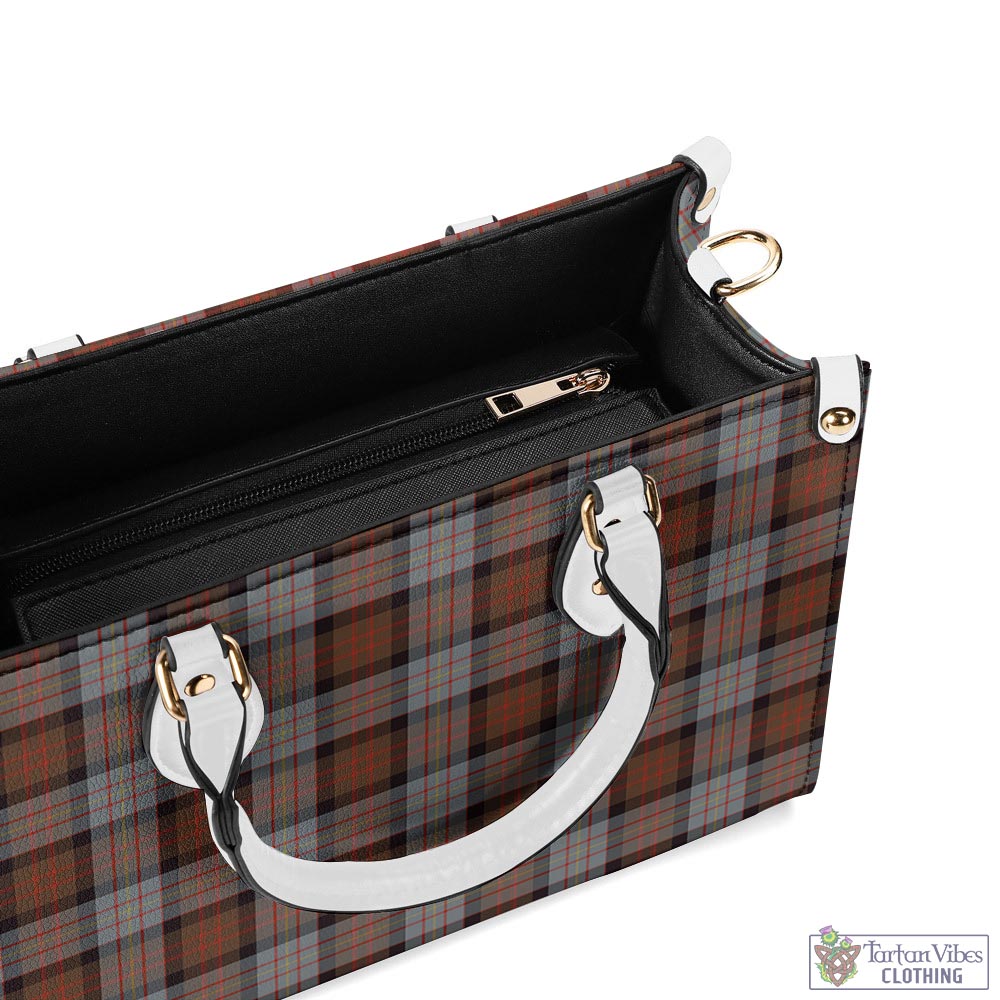 Tartan Vibes Clothing Cameron of Erracht Weathered Tartan Luxury Leather Handbags