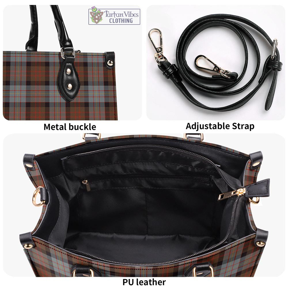 Tartan Vibes Clothing Cameron of Erracht Weathered Tartan Luxury Leather Handbags