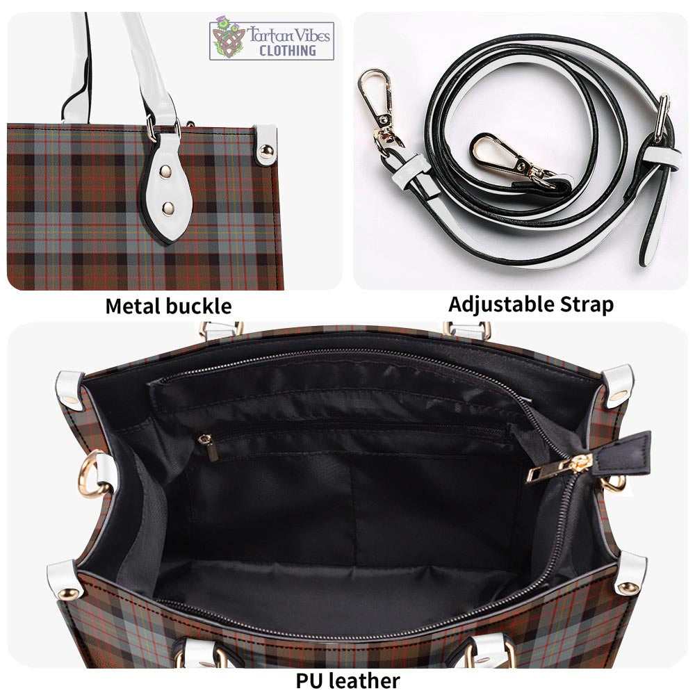 Tartan Vibes Clothing Cameron of Erracht Weathered Tartan Luxury Leather Handbags