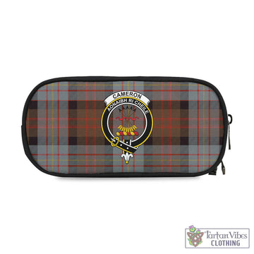 Cameron of Erracht Weathered Tartan Pen and Pencil Case with Family Crest