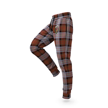 Cameron of Erracht Weathered Tartan Joggers Pants with Family Crest