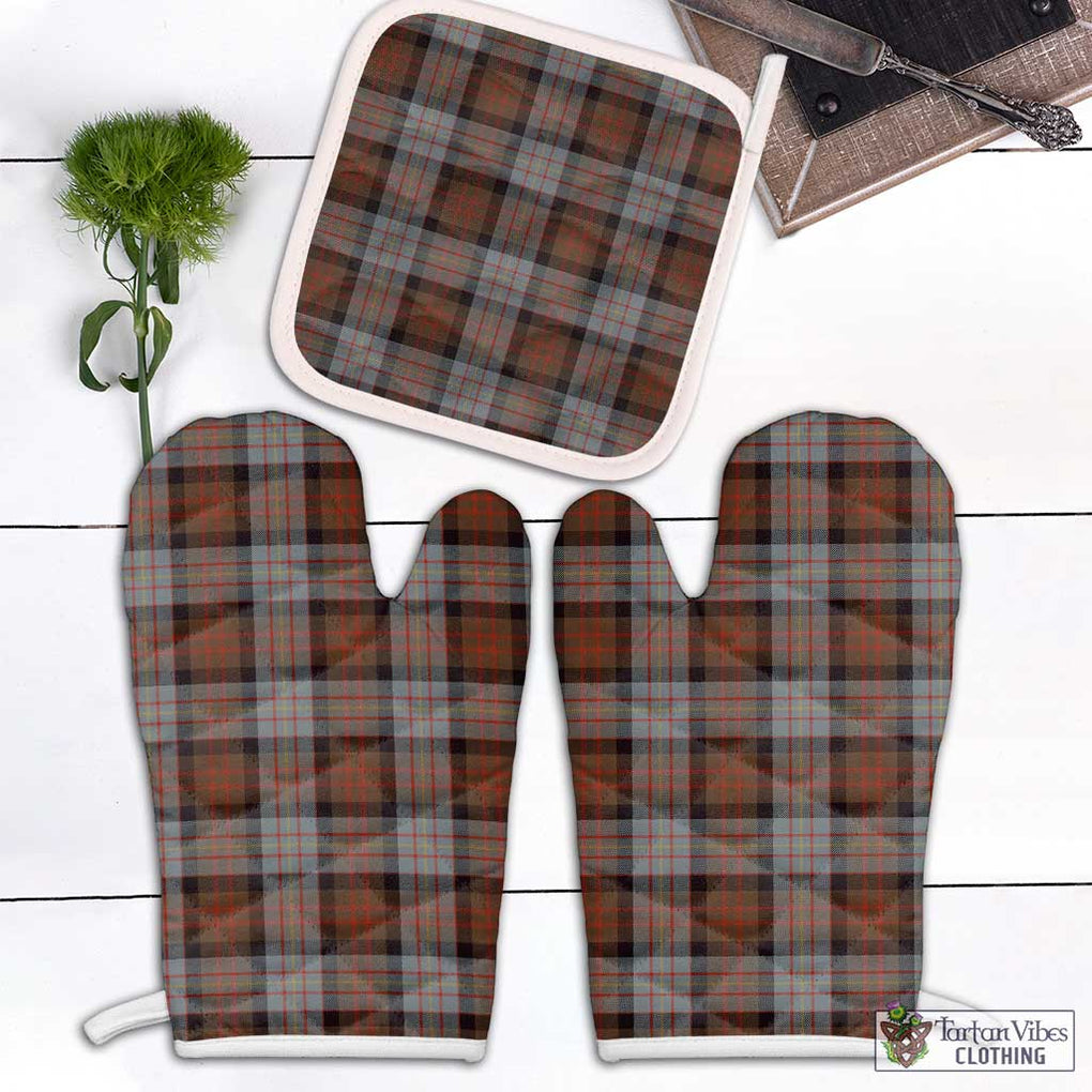 Cameron of Erracht Weathered Tartan Combo Oven Mitt & Pot-Holder Combo 1 Oven Mitt & 1 Pot-Holder White - Tartan Vibes Clothing