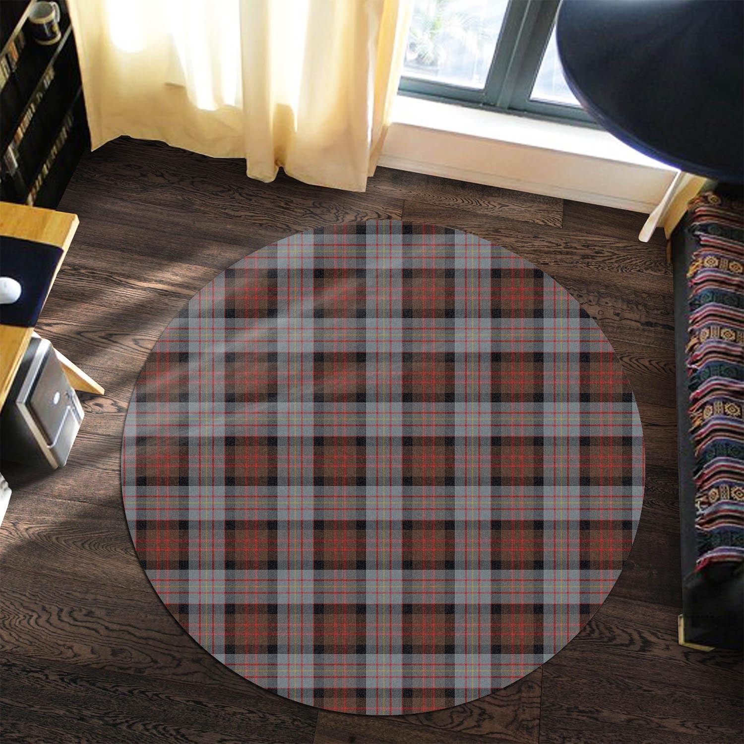 Cameron of Erracht Weathered Tartan Round Rug - Tartanvibesclothing