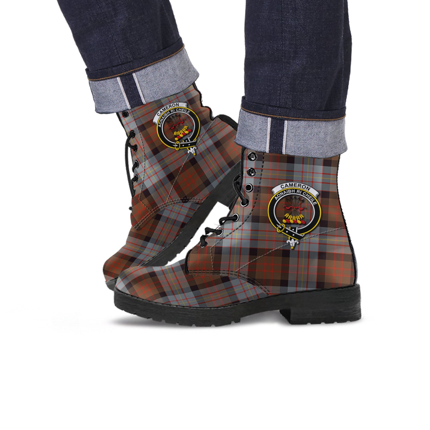 cameron-of-erracht-weathered-tartan-leather-boots-with-family-crest