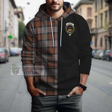 Cameron of Erracht Weathered Tartan Hoodie with Family Crest and Half Of Me Style