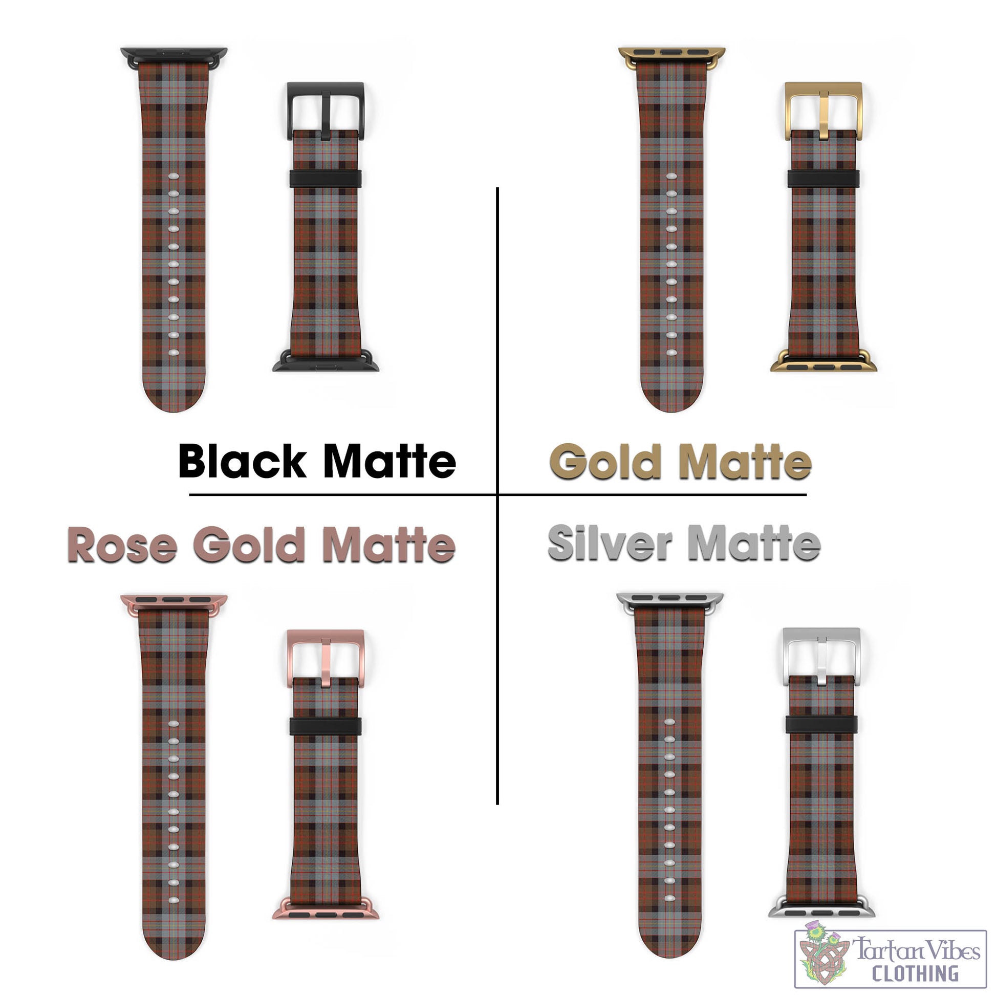 Tartan Vibes Clothing Cameron of Erracht Weathered Tartan Watch Band