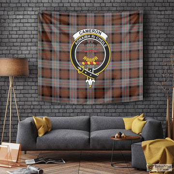 Cameron of Erracht Weathered Tartan Tapestry Wall Hanging and Home Decor for Room with Family Crest