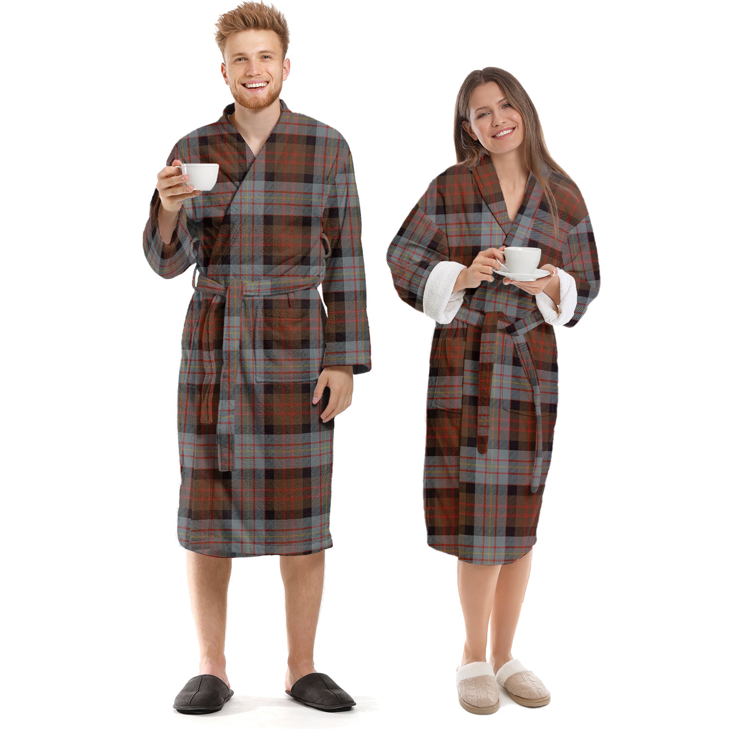 Cameron of Erracht Weathered Tartan Bathrobe Unisex S - Tartan Vibes Clothing