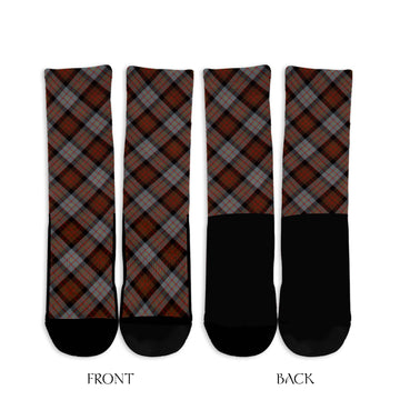 Cameron of Erracht Weathered Tartan Crew Socks Cross Tartan Style