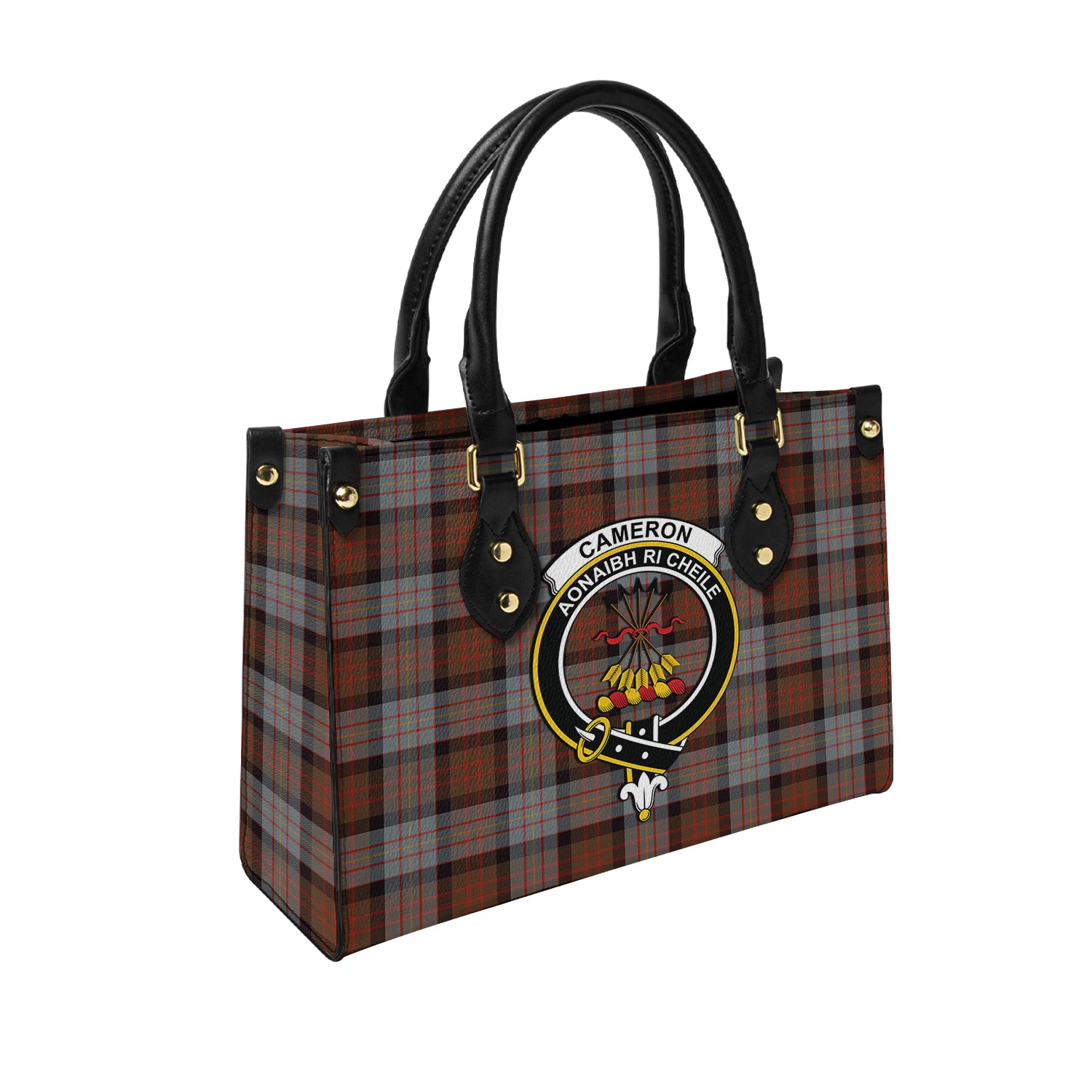 cameron-of-erracht-weathered-tartan-leather-bag-with-family-crest