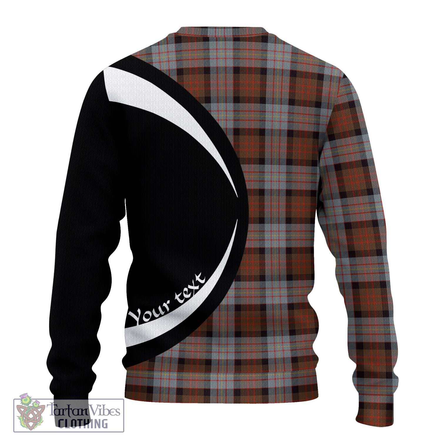 Cameron of Erracht Weathered Tartan Ugly Sweater with Family Crest Circle Style - Tartan Vibes Clothing