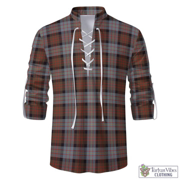 Cameron of Erracht Weathered Tartan Men's Scottish Traditional Jacobite Ghillie Kilt Shirt