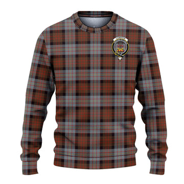 Cameron of Erracht Weathered Tartan Ugly Sweater with Family Crest