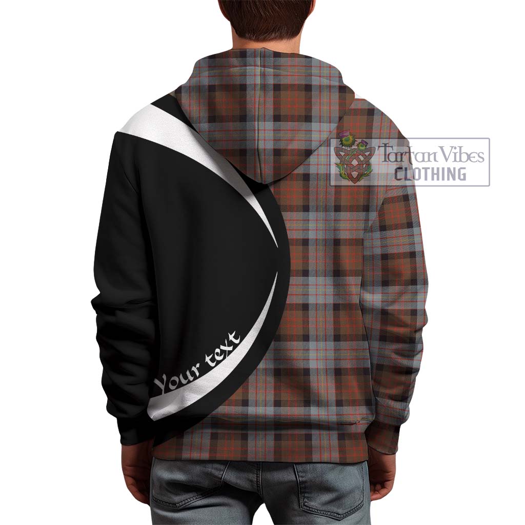 Tartan Vibes Clothing Cameron of Erracht Weathered Tartan Hoodie with Family Crest Circle Style