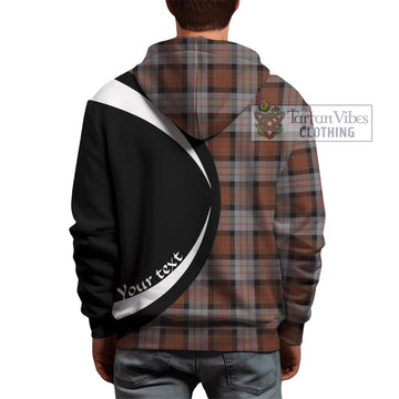 Cameron of Erracht Weathered Tartan Hoodie with Family Crest Circle Style