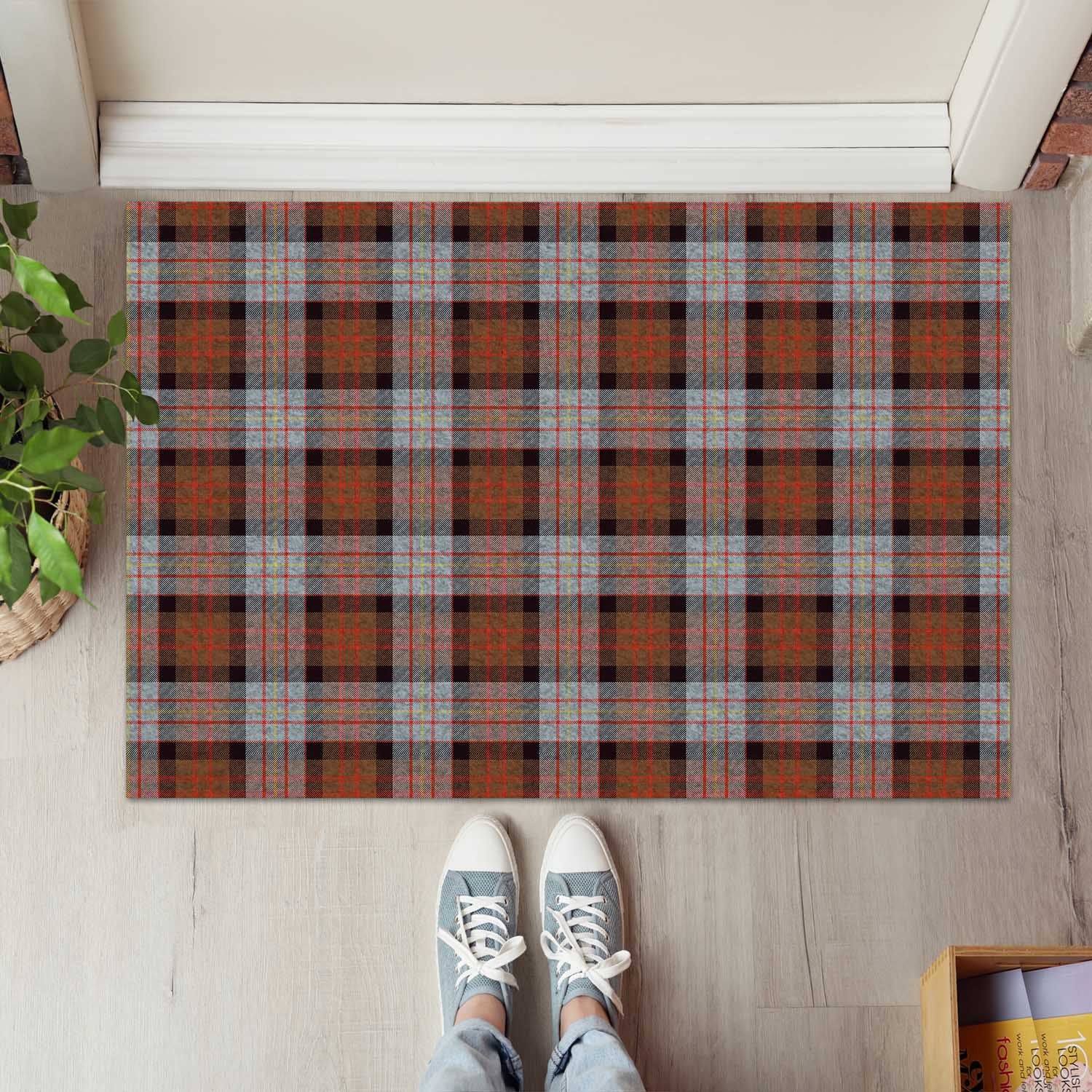 Cameron of Erracht Weathered Tartan Door Mat - Tartanvibesclothing