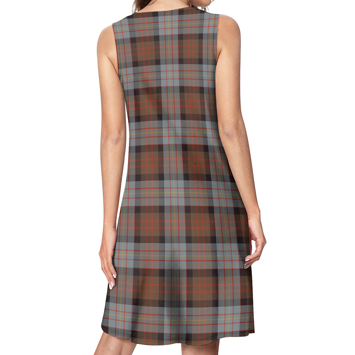 Cameron of Erracht Weathered Tartan Womens Casual Dresses - Tartanvibesclothing