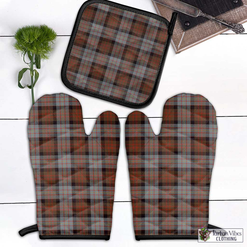 Cameron of Erracht Weathered Tartan Combo Oven Mitt & Pot-Holder Combo 1 Oven Mitt & 1 Pot-Holder Black - Tartan Vibes Clothing