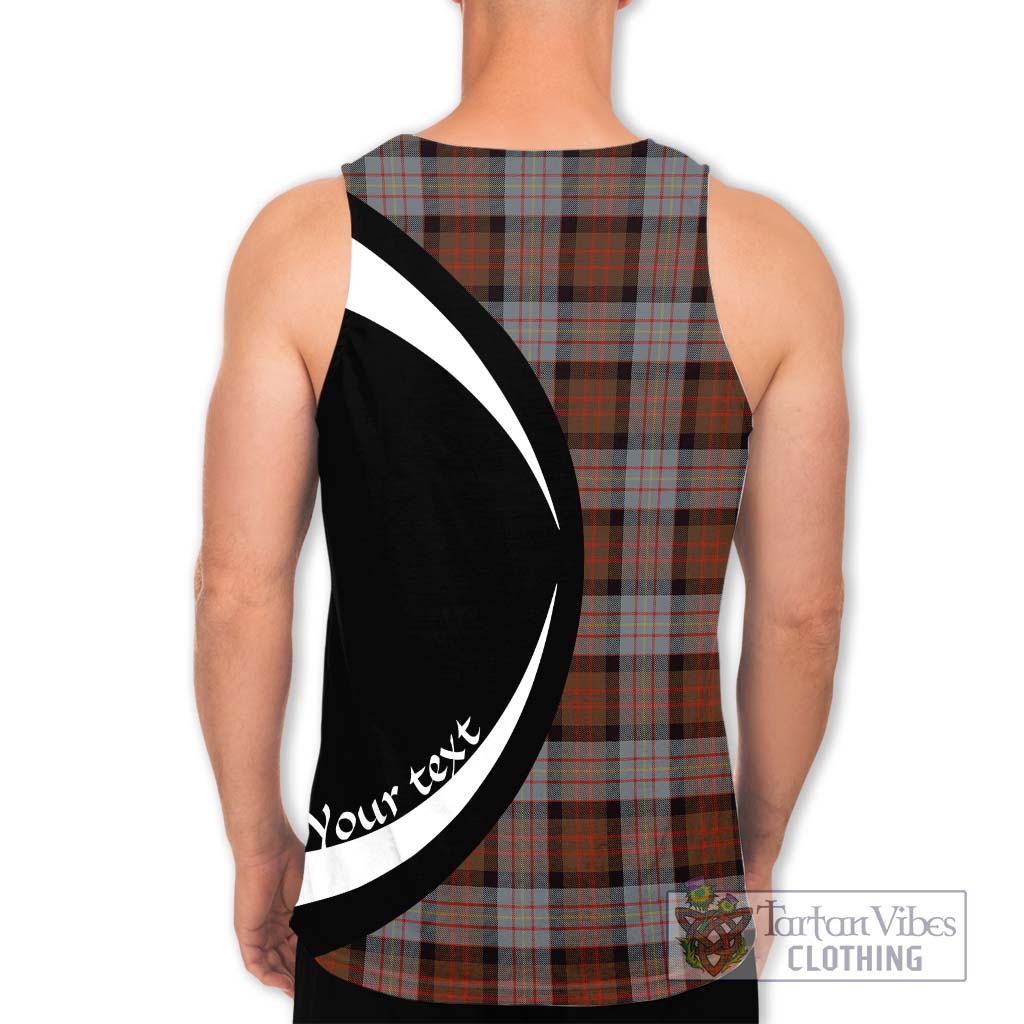 Cameron of Erracht Weathered Tartan Men's Tank Top with Family Crest Circle Style - Tartan Vibes Clothing