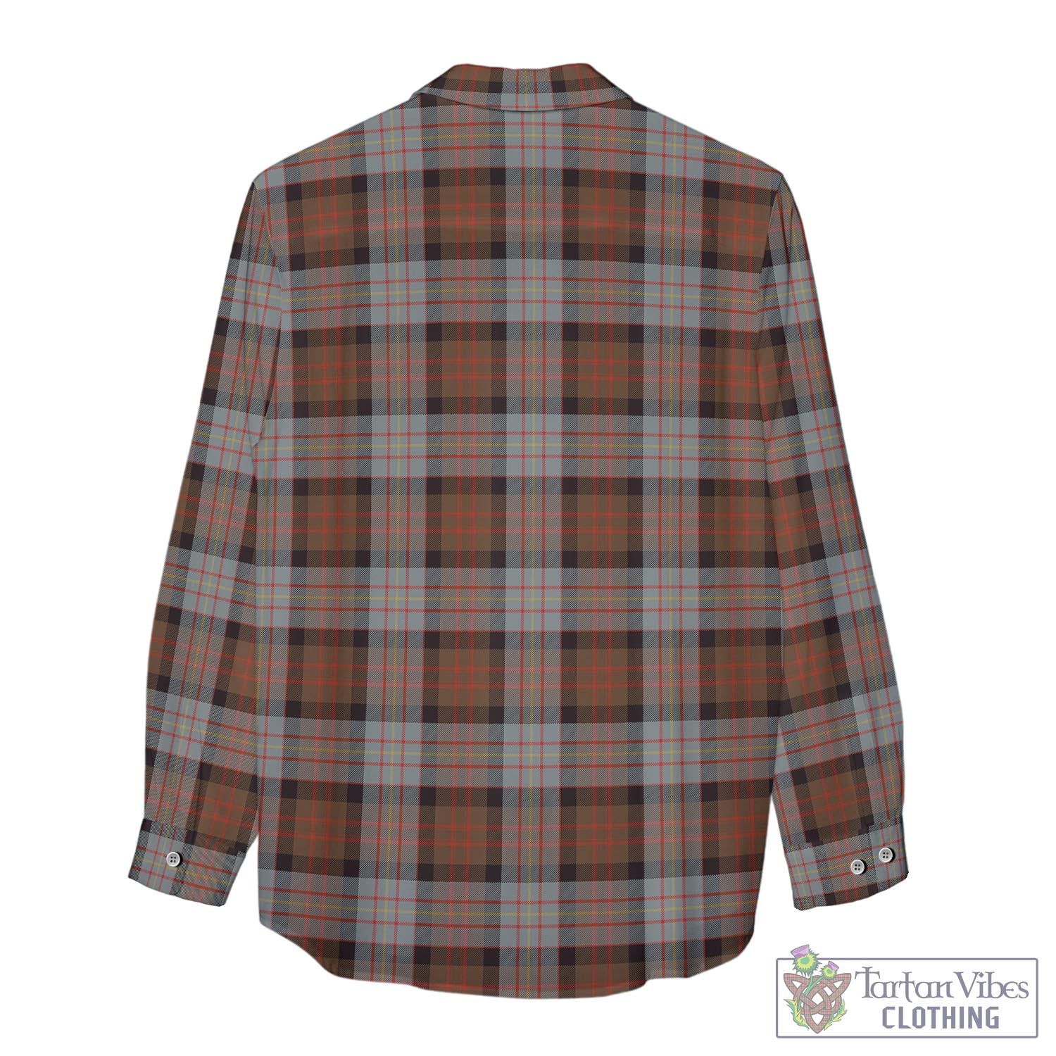 Tartan Vibes Clothing Cameron of Erracht Weathered Tartan Womens Casual Shirt with Family Crest