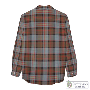 Cameron of Erracht Weathered Tartan Women's Casual Shirt with Family Crest